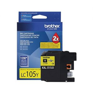 Brother LC105YS OEM Yellow Ink Cartridge  Super High Yield